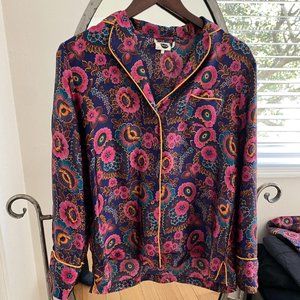 Anthropologie Floreat silk pajamas